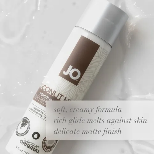 Miniatura 6 de JO Lubricante Personal Híbrido de Coco – Lubricante a Base de Agua con Aceite de Coco para Intimidad, Seguro para Anal y Juguetes – 4 fl oz