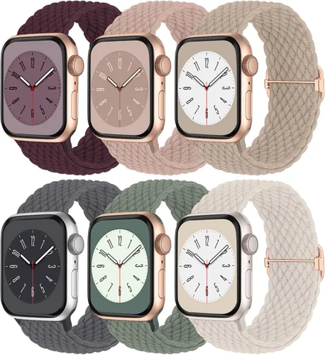 Miniatura 21 de Solo Loop trenzada compatible con Apple Watch Band de 1.496 pulgadas, 1.575 pulgadas, 1.614 pulgadas, 1.654 pulgadas, 1.732 pulgadas, 1.772