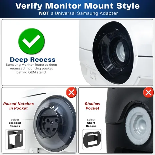 Miniatura 2 de VIVO Placa Adaptadora VESA de Receso Profundo Diseñada para Monitores Samsung Odyssey Neo G9, G95NA, y Odyssey G9, VESA 100x100, Montura-SG9