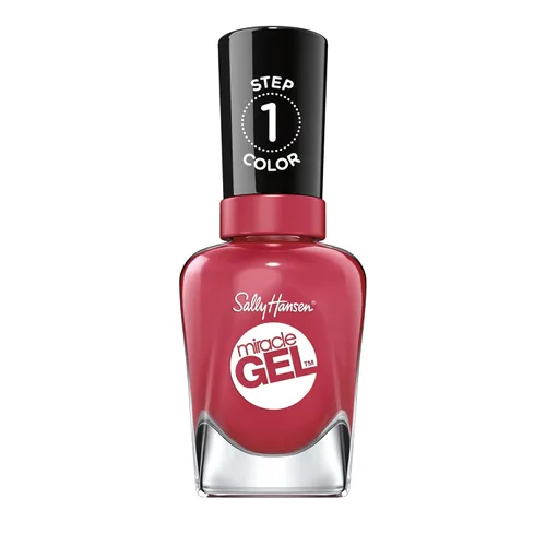 Miniatura 31 de Sally Hansen Miracle Gel Supercharged Pinks Esmalte de uñas Fórmula similar a gel de calidad de salón, sistema de dos pasos, no necesita luz UV