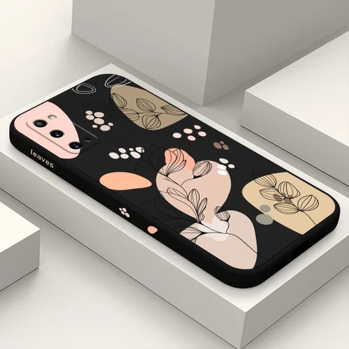 Miniatura 16 de LEECG para Samsung Galaxy S20 Funda, Diseño Creativo Lateral con Forro de Microfibra de Silicona Suave con Patrón de Flores para Cubierta de negro