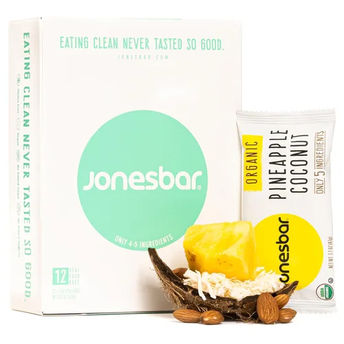 Miniatura 17 de JONESBAR Mantequilla de maní y gelatina, 12 unidades (paquete de 1)), barra orgánica de frutas y nueces USDA sin OMG, Kosher, vegana, sin gluten