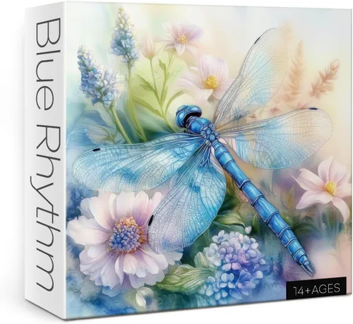 Miniatura 11 de Rompecabezas de alas de mariposa coloridas para adultos, 1000 piezas, rompecabezas estético de plantas de flores, rompecabezas de bordado