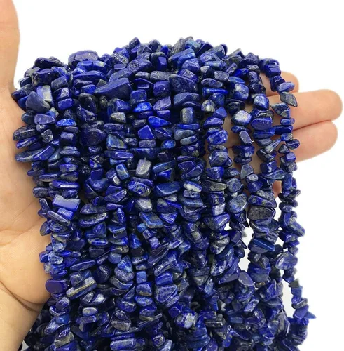 Miniatura 6 de Cuentas de piedra pulida de obsidiana negra de 0.197-0.315 in para la fabricación de joyas, cuentas sueltas de cristal curativo de forma irregular
