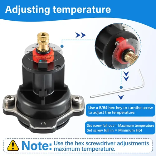 Miniatura 7 de GP876851 Kit de tapa mezcladora y cartucho de equilibrio de presión, compatible con las plataformas Kohler K-304 y K-11748, kit de reparación