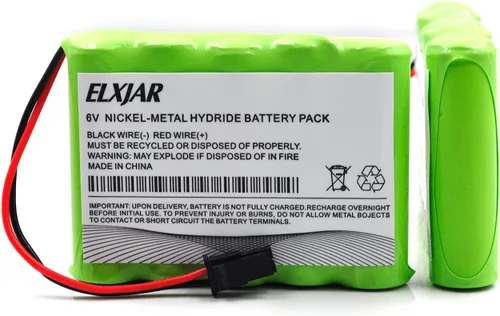 Miniatura 6 de Coonyard Reemplazo de batería AA Ni-MH de 6 V 2000 mAh para GE Interlogix 600-XTI-BAT Simon XTi XTi-5 Sistema de alarma de panel de control