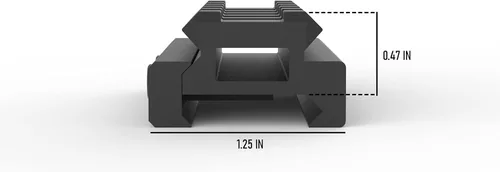 Miniatura 2 de Monstrum Lockdown V3 Picatinny - Soporte elevador con base de tope de retroceso 2.5 pulgadas de longitud
