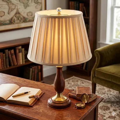 Miniatura 5 de Royal Designs, Inc. Empire English Pleat Lamp Shade, BSO-724-14BG, 10 x 14.5 x 10, Beige