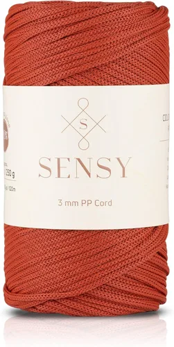 Miniatura 86 de Sensy - Cuerda de poliéster prémium de 0.118 pulgadas (0.118 in), 131 yardas, 100% polipropileno, cordón de macramé, cuerda de ganchillo de 0.118