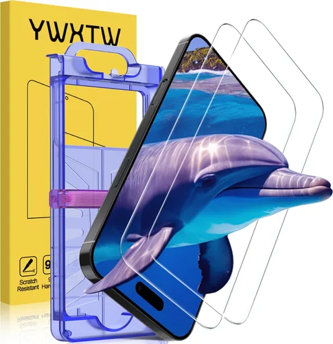 Miniatura 19 de YWXTW Protector de pantalla de legibilidad bajo luz solar para iPhone 17 Pro de 6.3 pulgadas, antirreflejante, cero deslumbramiento, vidrio templado