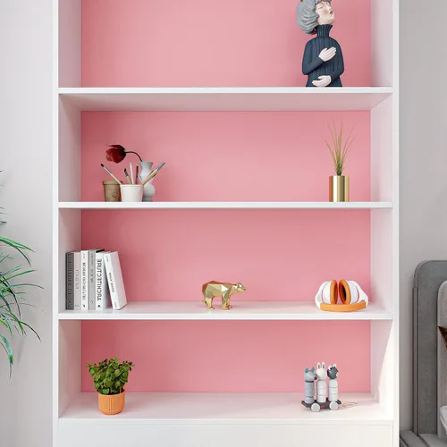 Miniatura 4 de VaryPaper Papel adhesivo rosa de 15.7 x 78.7 pulgadas para armarios, despegar y pegar, autoadhesivo, extraíble, color sólido, papel tapiz