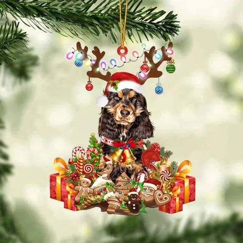 Miniatura 75 de Nazenti Adorno de Navidad personalizado de reno de Alaskan Malamute – Adorno de perro personalizado para amantes de las mascotas, acrílico plano