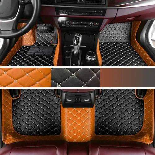 Miniatura 9 de Personaliza los tapetes de cuero de lujo de protección para todo tipo de clima para el 99 % de los automóviles, SUV y camiones según el modelo Beige