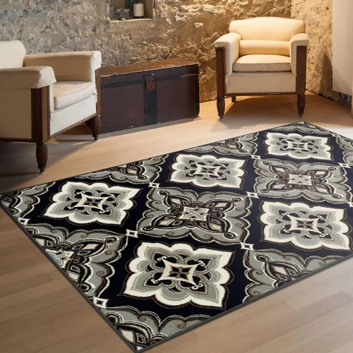 Superior Alfombra de área para interiores, respaldo de yute, perfecta para entrada, oficina, salón/comedor, dormitorio, cocina, suelo de madera,