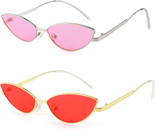 Miniatura 26 de FEISEDY Gafas de sol de diseñador de moda Retro pequeños pétalos forma arco templo diseño B2298