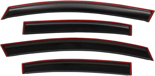 Miniatura 3 de Lightronic Visera de Ventana de Ventilación Automática Extra Duradera con Clip en Canal, Compatible con Honda Civic Sedan 2012-2015, Protector