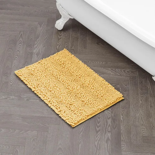 Miniatura 20 de Laura Ashley Tapete de baño de chenilla Astor 100% poliéster Decoración de baño premium Lavable a máquina Respaldo TPR Mide 17 x 24 Aqua