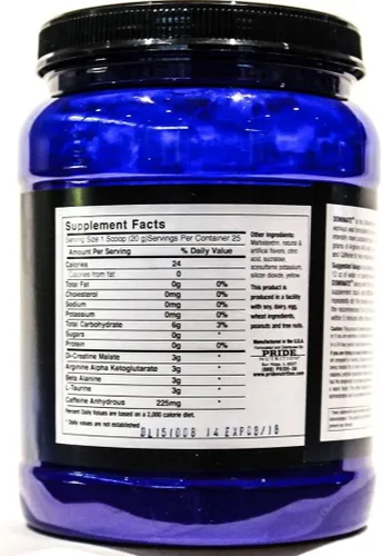 Miniatura 2 de # 1 Pre Workout – Dominate X 500 G – La mejor óxido nítrico & Creatina Pre-Workout Fórmula, Limonada, 1