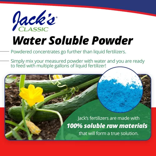 Miniatura 6 de Jack's Classic 12-15-30 Fertilizante soluble en agua para alimentos vegetales con micronutrientes, 1.5 libras, paquete de 2 – Crecimiento de plantas