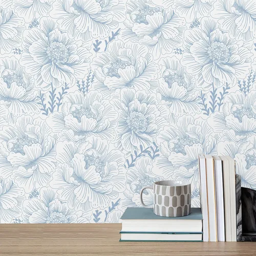 Miniatura 15 de Guvana Papel tapiz de rayas de espiga de 16.14 x 197 pulgadas, papel de contacto moderno gris y blanco, papel de pared autoadhesivo, impermeable