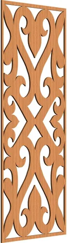 Miniatura 162 de Keene Paneles de pared decorativos de madera con calado, 9 3/8 pulgadas de ancho x 24 3/8 pulgadas de alto x 1/4 de alto, roble rojo rojo (Red Oak)