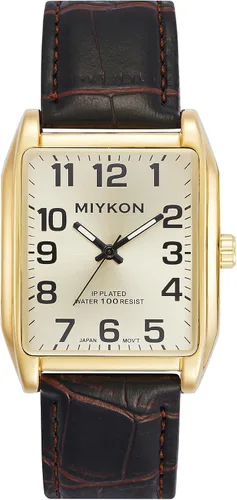 Miniatura 13 de Miykon Vintage Watches for Men – Classic Tank Square Analog Watch with Genuine Leather Wrist Strap, Mens Dress Watches – Japanese Quartz, Waterproof