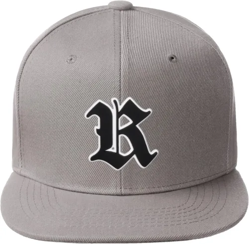 Miniatura 1015 de Daxton Gorra clásica con visera de billete plano con letras del alfabeto inglés antiguo de la A a la Z