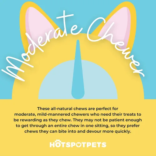 Miniatura 6 de hotspot pets Paquete de 10 masticables de cuero crudo certificados de 6 a 7 pulgadas para perros de vacas brasileñas alimentadas con pasto, promueve