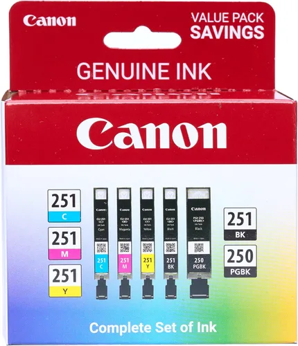 Miniatura 8 de Canon PGI-250/CLI-251 Paquete Amazon de 5 colores, (paquete de 2)