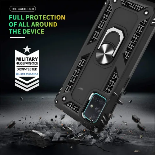 Miniatura 7 de TJS Funda para teléfono compatible con Samsung Galaxy A71 5G/A91/M80s (no compatible con Galaxy A71 4G/Verizon Galaxy A71 5G UW), con protector
