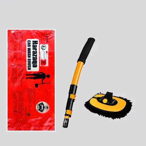 Miniatura 7 de Cepillo de Limpieza Curvo de 15° para Automóvil con Mango Telescópico Barra Larga de Aleación de Aluminio de 43" Trapeador de Lavado Para Lavar