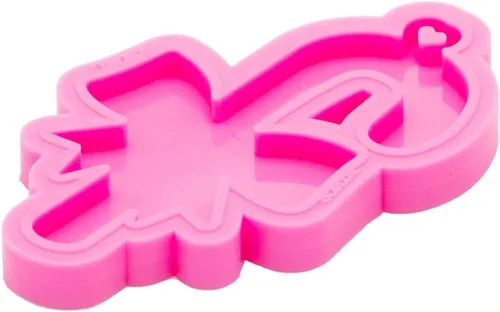 Miniatura 5 de Angel Wings Moldes de llavero con forma de lazo y muletas de Navidad, molde de silicona de resina epoxi, molde de arcilla polimérica, moldes