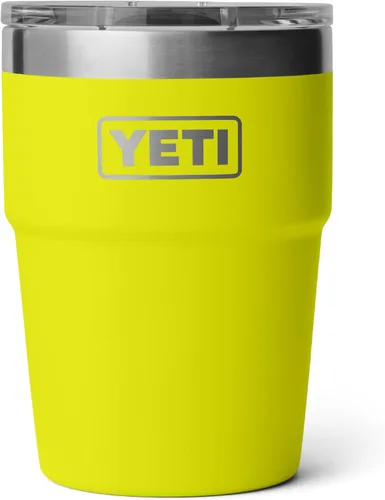 Miniatura 28 de YETI Rambler - Vaso apilable de 16 onzas, aislado al vacío, de acero inoxidable con tapa MagSlider Apilable