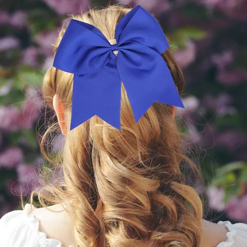 Miniatura 6 de Totelux Lazos para el cabello de 8 pies, paquete de 2 lazos azules para animar, bandas de goma para el cabello, para coleta, lazo para mujeres