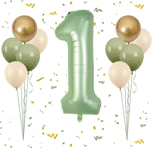 Miniatura 28 de Globos azules del número 18 de 40 pulgadas, globos de cumpleaños de 18 años, globos de látex azul claro y azul oscuro con impresión plateada