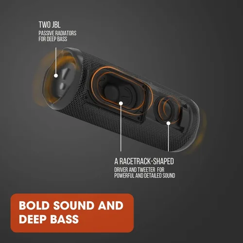 Miniatura 3 de JBL Flip 6 - Altavoz Bluetooth portátil, sonido potente y graves profundos, IPX7 impermeable, 12 horas de tiempo de reproducción, JBL PartyBoost