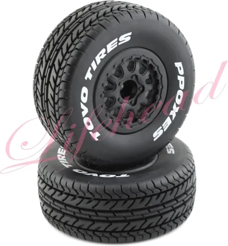 Miniatura 5 de Lifehead 1/10 Neumáticos de camión de curso corto RC para todo terreno, adecuados para TRAXXAS Slash4X4 HuanQi 727 ARRMA SENTON 3S Losi Ford Raptor