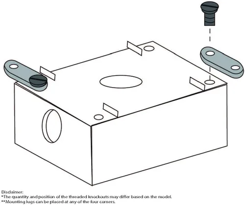 Miniatura 7 de SIGMA ENGINEERED SOLUTIONS 14250WH Caja de Salida Eléctrica de Metal, Resistente a la Intemperie, Protector de Enchufe y Receptáculo de Montaje