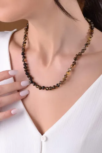 Miniatura 15 de Amber Necklace for Women - HandMade Baltic Jewelry for Adult - 18 inch - 100% Genuine