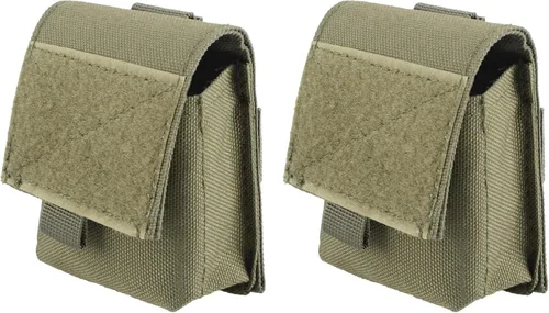 Miniatura 10 de TRIWONDER Bolso táctico para cigarrillos MOLLE pequeño, bolsa militar, estuche para baterías, porta tarjetas EDC, tarjetero, ranura para encendedor