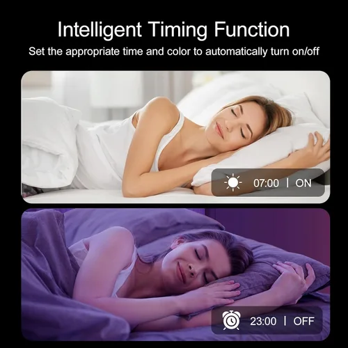Miniatura 5 de Luces LED de 100 pies para dormitorio, con control remoto infrarrojo de 44 teclas y aplicación Bluetooth, tiras de luces LED inteligentes, tira