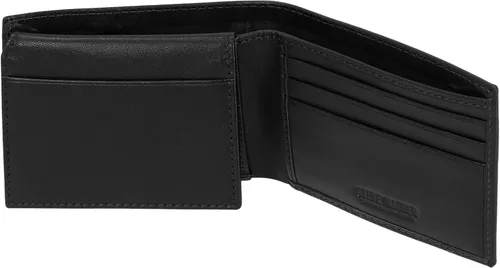 Miniatura 3 de Steve Madden Cartera RFID de cuero para hombre con capacidad adicional y bolsillo abatible