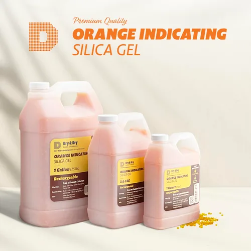 Miniatura 2 de Dry & Dry [1.63 kg] Cuentas de gel de sílice indicadoras de primera calidad de color naranja (estándar de la industria 3-5 mm) - Cuentas de gel
