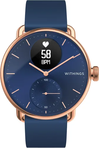Withings ScanWatch - Reloj inteligente híbrido y rastreador de actividad con GPS conectado monitor de frecuencia cardíaca monitor de sueño