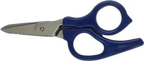 Miniatura 2 de Zeluga 12-229 Tijera de electricista de acero inoxidable resistente de 5 pulgadas con mango ergonómico