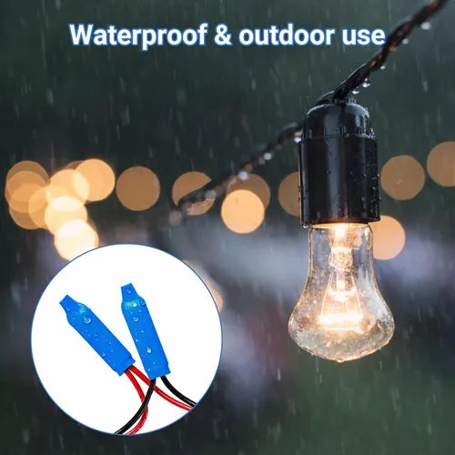 Miniatura 5 de 100 piezas de conectores B azules con relleno de silicona tipo gel húmedo para cables de alarma telefónica, conectores tipo B, empalmes de tipo