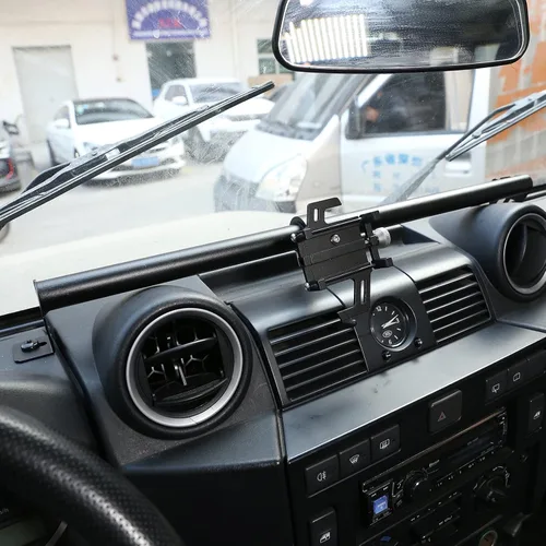 Miniatura 4 de YIWANG Aluminio para Land Rover Defender 90 110 130 2004-2018 Soporte de teléfono de coche Soporte de teléfono móvil Soporte de navegación del coche
