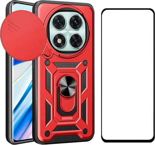 Miniatura 24 de Funda para Motorola Moto G 5G 2024 con protector de pantalla, funda protectora con protector de cámara, funda protectora con función atril para Moto