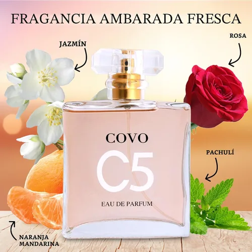Miniatura 3 de URBAN COLLECTION Covo C5 Eau De Parfum para mujer, 3.4 onzas líquidas, feminidad pura en una botella, delicados aromas florales de jazmín y rosa