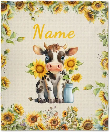 Miniatura 30 de Manta personalizada con nombre, suave, acogedora y ligera, con nombre para sofá o cama, regalo personalizado, unisex, tamaño XS, 40 x 30 pulgadas